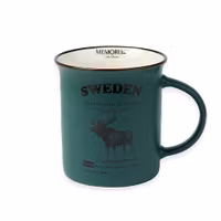 Robin Ruth Moose Story Mug Large, Dark Green - 8,5x9,3cm