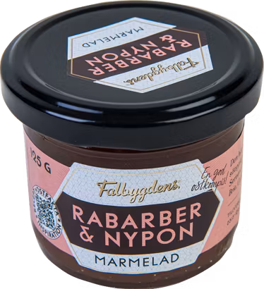 Falbygdens Marmelade, Rhabarber und Hagebutte – 125 Gramm