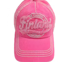 Robin Ruth Washed Denim Cap - Finland, Pink