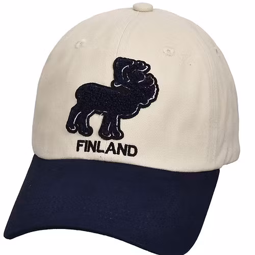 Robin Ruth Teddy Cap - Finnland Rentier, Weiß/Schwarz