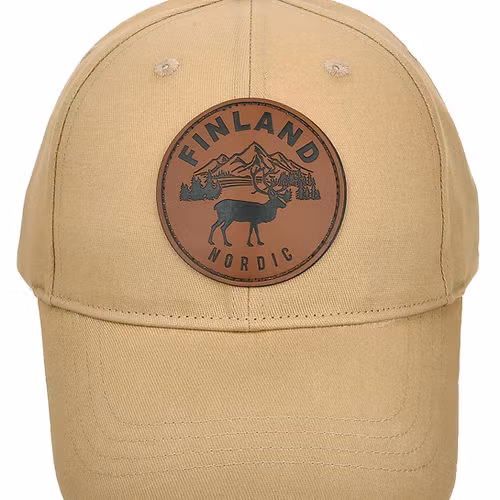 Robin Ruth Leather Patch Cap - Finland, Tan