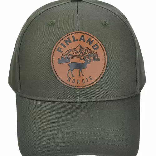 Robin Ruth Leather Patch Cap - Finland, Green