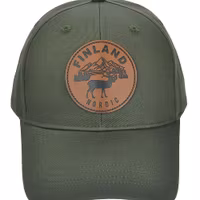 Robin Ruth Leather Patch Cap - Finland, Green