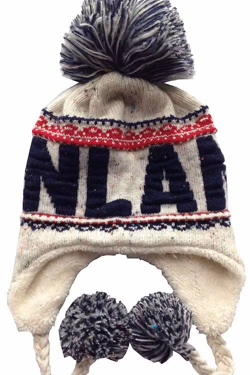 Robin Ruth Classic Bon Bon Wintermütze - Finnland, Weiß