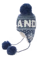 Robin Ruth Bon Bon Winter Hat - Finland, Navy Blue/White