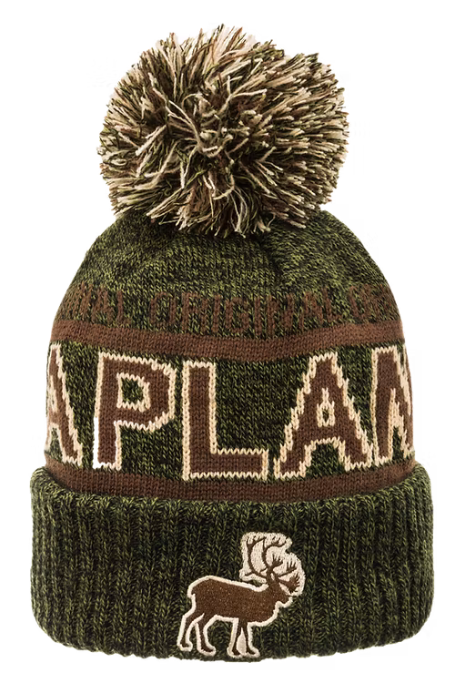 Robin Ruth Embroidery Winter Hat Beanie - Lapland Reindeer, Green