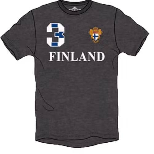 Robin Ruth T-Shirt Unisex, Finnland Sport, Schwarz