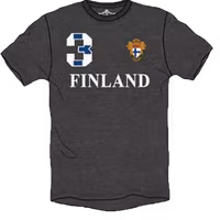 Robin Ruth T-shirt Unisex, Finland Sport, Black