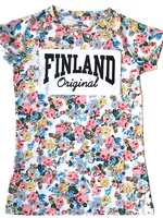 Robin Ruth T-shirt Ladies, Finland Floral, White Multicolor