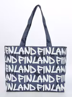 Robin Ruth Canvas Bag, Finland, Blue Moose Graffiti