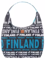 Robin Ruth City Bag, Finland, Black/White/Teal