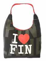 Robin Ruth City Bag, I love Finland, Black