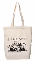 Robin Ruth Tote Bag, Finland Reindeer, White
