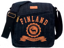 Robin Ruth Messenger Bag Small, Finland, Black/Orange