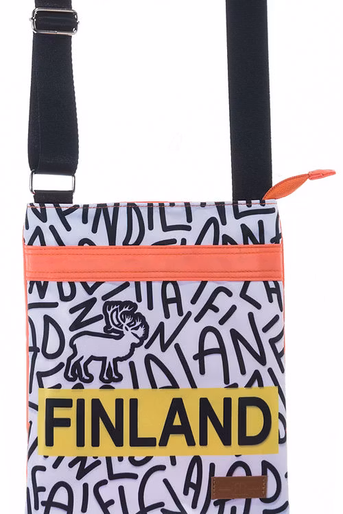 Robin Ruth Sailor Bag, Finnland, Weiß/Schwarz