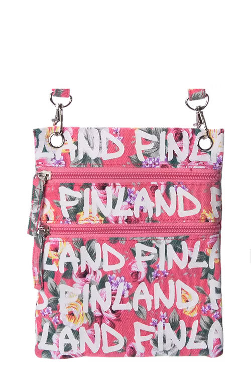 Robin Ruth Passport Bag, Finland, Floral Pink Multicolor