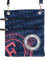 Robin Ruth Passport Bag, Finland, Graffiti Black/Blue/Pink