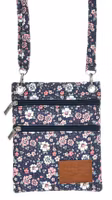 Robin Ruth Passport Bag, Finland, Floral Purple Multicolor