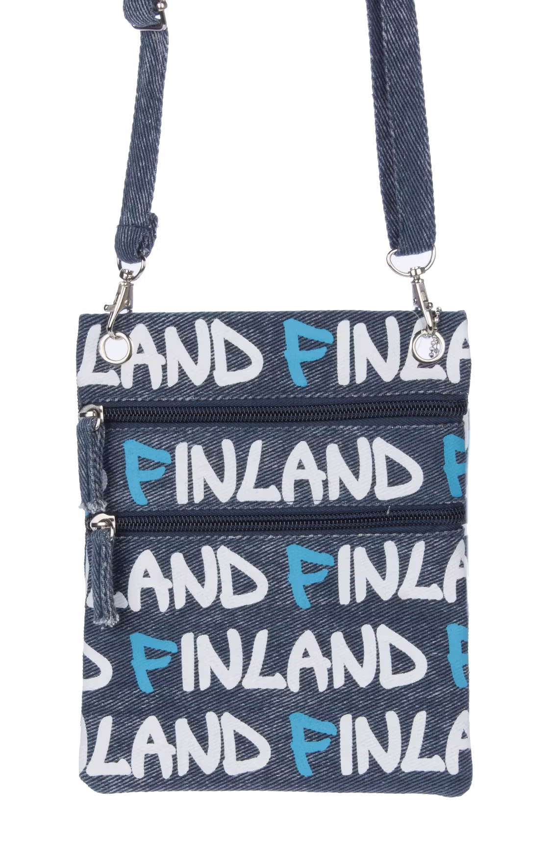 Robin Ruth Reisepasstasche, Finnland, Graffiti Blau/Weiß