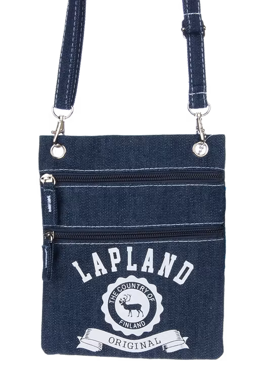 Robin Ruth Passport Bag, Lapland, Reindeer Blue/White