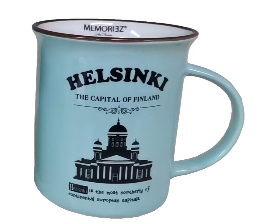 Robin Ruth Story Mug Helsinki Large, Teal