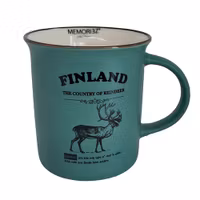 Robin Ruth Story Mug Finland Reindeer Large, Green