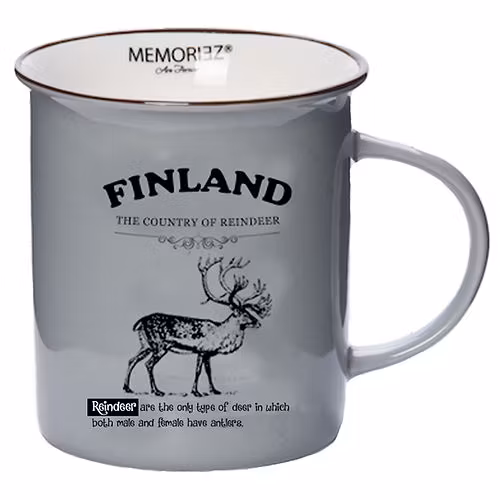 Robin Ruth Story Tasse Finnland Rentier groß, grau