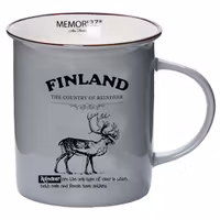 Robin Ruth Story Mug Finland Reindeer Large, Grey