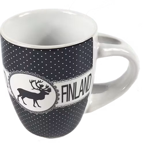 Robin Ruth Vintage Espressotasse Finnland, Schwarz/Weiß