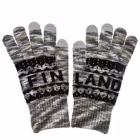Robin Ruth Classic Gloves Finland, Grey/Black