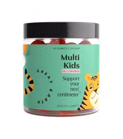 Great Earth Multi Kids, Raspberry - 60 Gummies