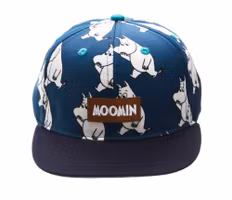Nordic Buddies Moomin Kids Five Panel Cap, Moonintroll Happy -  Circumference 49-57cm