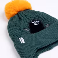 Nordic Buddies Stinky Winter Hat Beanie Kids, Green - 1,5-8 years