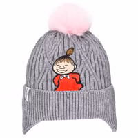 Nordic Buddies Little My Winter Hat Beanie Kids, Grey - 1,5-8 years