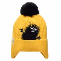 Nordic Buddies Stinky Winter Hat Beanie Kids, Yellow - 1,5-8 years