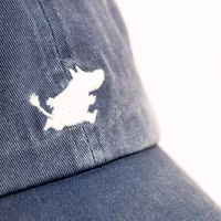 Nordic Buddies Moomin Classics Washed Denim Cap, Denim Navy - Adult, circumference 51-59 cm