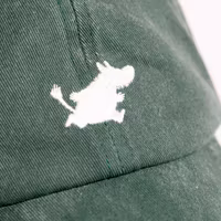 Nordic Buddies Moomin Classics Washed Denim Cap, Green - Adult, circumference 51-59 cm