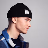 Nordic Buddies Moominpappa Winter Hat Beanie, Black - Adult, one size fits all