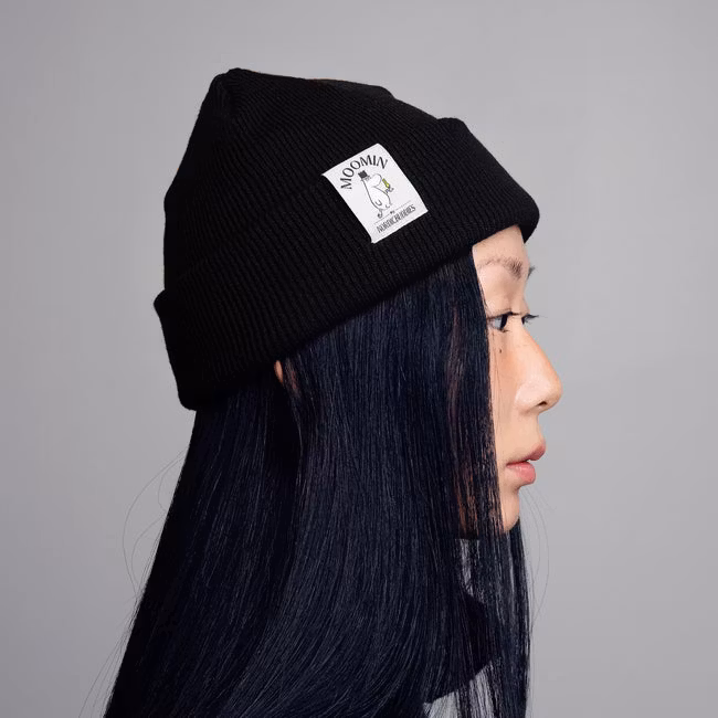 Nordic Buddies Moominpappa Winter Hat Beanie, Black - Adult, one size fits all