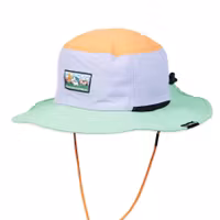 Nordic Buddies Moomintroll's Adventure Brimmer Hat, Lilac, Pastel Green and Pastel Orange - Adult, one size fits most