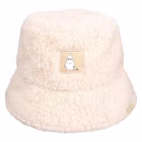 Nordic Buddies Angry Moomintroll Bucket Hat Fluffy, Offwhite - Adult, One Size Fits Most