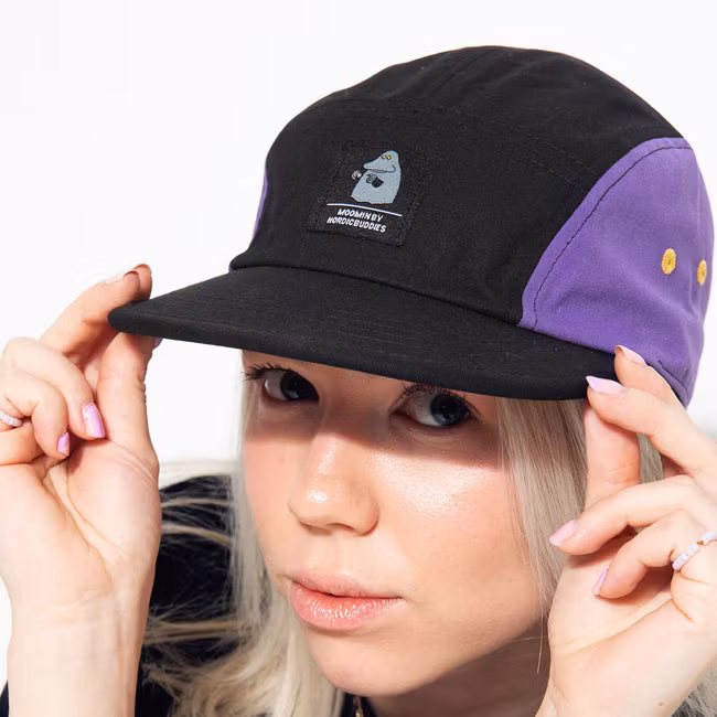 Nordic Buddies The Groke Fünf-Panel-Retro-Kappe – Erwachsene, Umfang 51–60 cm