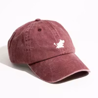 Nordic Buddies Moomin Classics Washed Denim Cap, Burgundy - Adult , circumference 51-59cm