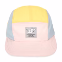 Nordic Buddies Moomintroll Five Panel Retro Cap, Light Pink, Light Blue and Yellow - Adult,  circumference 51-59cm