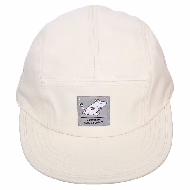 Czapka Nordic Buddies Moomintroll Five Panel, ecru – dla dorosłych, obwód 51–59 cm