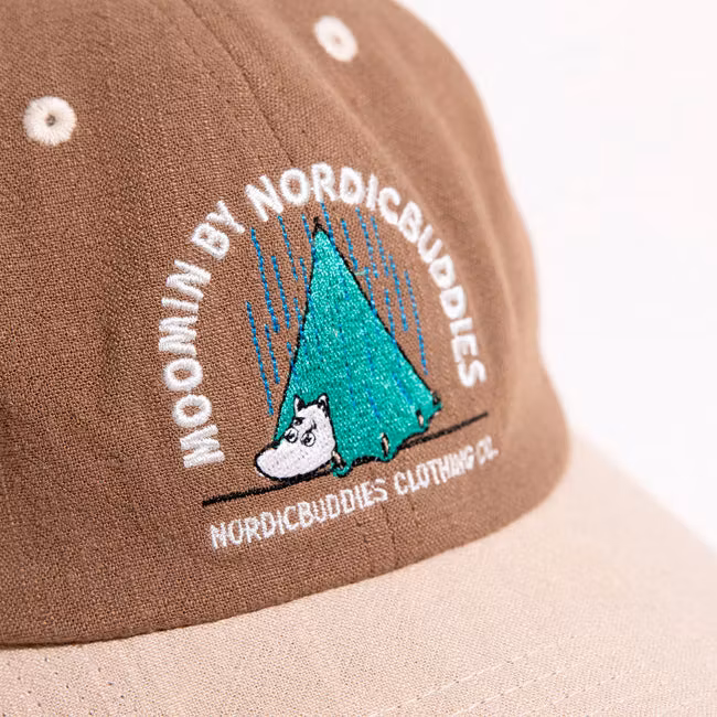 Nordic Buddies Moomintroll Camping Cap, Brown and Light Sand - Adult,  circumference 51-59cm