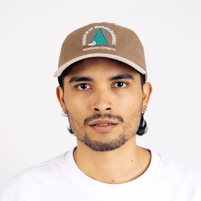 Nordic Buddies Moomintroll Camping Cap, Brown and Light Sand - Adult,  circumference 51-59cm