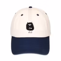 Nordic Buddies Stinky Plotting Baseball Cap, Beige & Navy - Adult, circumference 51-59cm