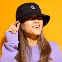 Nordic Buddies The Groke Bucket Hat, Black - Adult, one size fits most