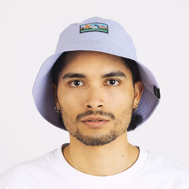 Nordic Buddies Moomintroll's Adventure Nylon Bucket Hat, Lilac - Adult, one size fits most